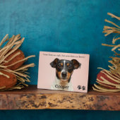 Huisdierherdenking - Geschenk bij verlies van huis Fotoplaat (Zijkant)