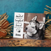 Huisdierherdenking - Herinnering aan huisdier - Aa Fotoplaat (Zijkant)