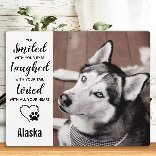 Huisdierherdenking - Herinnering aan uw hond - Aan Fotoplaat