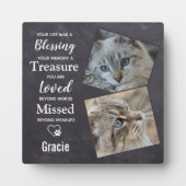 Huisdierherdenking - Herinneringsfoto kat Fotoplaat (Voorkant)