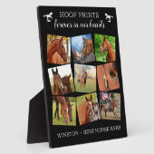 Huisdierherdenking Hoefafdrukken Paard Foto Collag Fotoplaat (Zijkant)