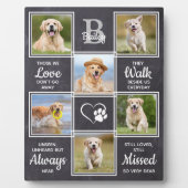 Huisdierherdenking Hond Aandenken Condoleance cita Fotoplaat (Voorkant)