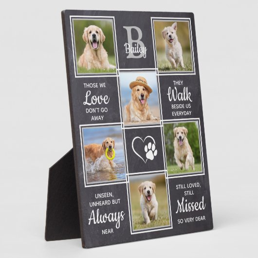 Huisdierherdenking Hond Aandenken Condoleance cita Fotoplaat (Zijkant)