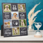 Huisdierherdenking Hond Aandenken Condoleance cita Fotoplaat (Zijkant)