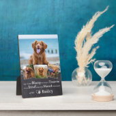 Huisdierherdenking Hond Verlies Herdenking Gedicht Fotoplaat (Zijkant)