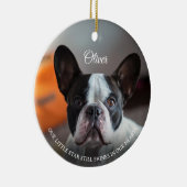 Huisdierherdenking Hond Verlies Naam Foto Citaat S Keramisch Ornament (Rechts)