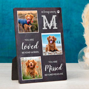 Huisdierherdenking Huisdierverlies Aandenken Hond  Fotoplaat