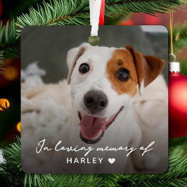 Huisdierherdenking In Liefdevolle Herinnering Hond Metalen Ornament