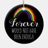 Huisdierherdenking | Kerstsouvenir Keramisch Ornament (Achterkant)