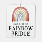 Huisdierherdenking Ontmoet me bij de regenboog Ker Keramisch Ornament (Links)