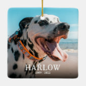 Huisdierherdenking Ontmoet me bij de regenboog Ker Keramisch Ornament (Achterkant)