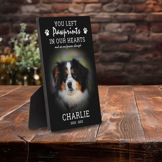 Huisdierherdenking 'Pootafdrukken in onze harten' Fotoplaat