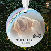 Huisdierherdenking Rainbow Bridge Foto Kerstmis Ornament