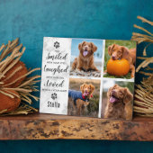 Huisdierherdenking Ter liefdevolle herinnering Fot Fotoplaat (Zijkant)