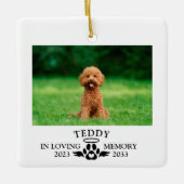 Huisdierherdenking Ter liefdevolle herinnering Voe Keramisch Ornament (Voorkant)