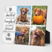 Huisdierherdenking Ter nagedachtenis Fotocollage Fotoplaat (Zijkant)