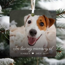 Huisdierherdenking Ter Nagedachtenis Hond Foto Metalen Ornament