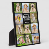 Huisdierherdenking Vaarwel Hond 11 Foto Collage Fotoplaat (Zijkant)