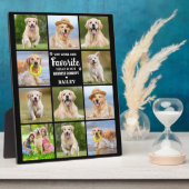 Huisdierherdenking Vaarwel Hond 11 Foto Collage Fotoplaat (Zijkant)