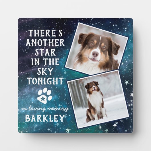 Huisdierherdenking Verlies van een huisdier Hond F Fotoplaat (Voorkant)