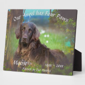 Huisdierherdenking Vier poten 1017 Fotoplaat (Zijkant)