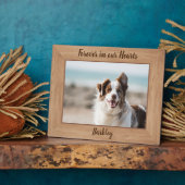 Huisdierherdenking - Voor altijd in ons hart - Hon Fotoplaat (Zijkant)
