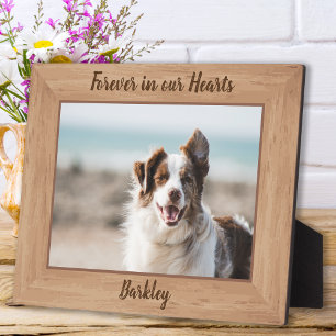 Huisdierherdenking - Voor altijd in onze harten -  Fotoplaat