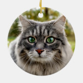 Huisdierherdenkingsfoto van hond of kat Schattige  Keramisch Ornament (Achterkant)