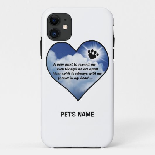 Huisdierherdenkingsgedicht Case-Mate iPhone Case (Achterkant)