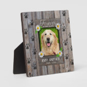 Huisdierherdenkingsgeschenk Fotoplaat (Voorkant)