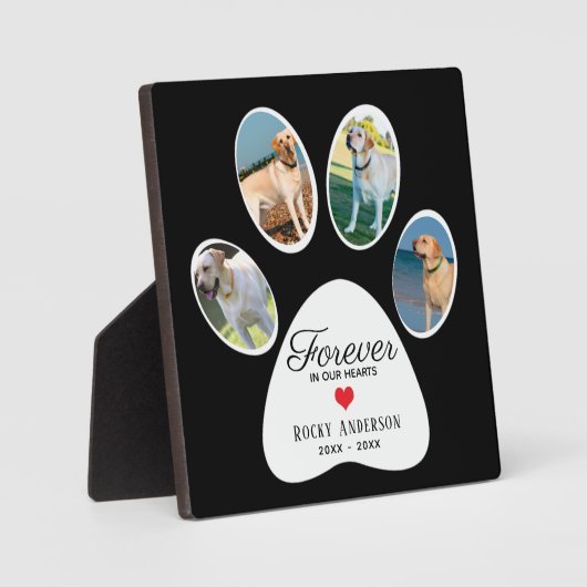 Huisdierherdenkingsgeschenk  fotoplaat (Voorkant)