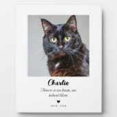 Huisdierherdenkingsgeschenk | Gedenkplaat ter nage Fotoplaat (Voorkant)