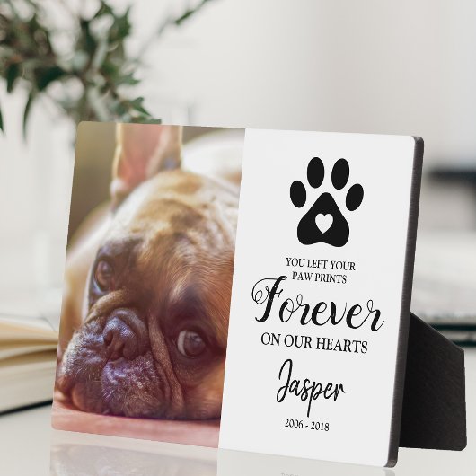 Huisdierherdenkingsgeschenk | In Liefdevolle Herin Fotoplaat