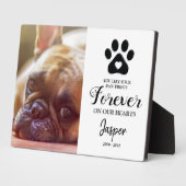 Huisdierherdenkingsgeschenk | In Liefdevolle Herin Fotoplaat (Zijkant)