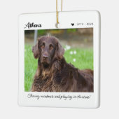 Huisdierherdenkingsgeschenk | In Liefdevolle Herin Keramisch Ornament (Links)