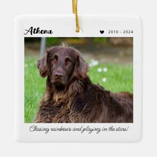 Huisdierherdenkingsgeschenk | In Liefdevolle Herin Keramisch Ornament (Voorkant)