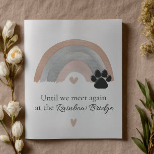 Huisdierherdenkingskaart met condoleances Regenboo Kaart