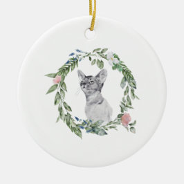 Huisdierherdenkingskat Hond Foto en gepersonalisee Keramisch Ornament