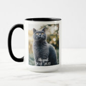 Huisdierherdenkingskat Sympathie Geschenk Mok (Links)