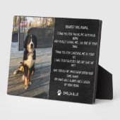 Huisdierherdenkingsplaquette Ter Herinnering Aande Fotoplaat (Zijkant)