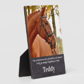 Huisdierherinnering Aandenken Aan Gepersonaliseerd Fotoplaat (Zijkant)