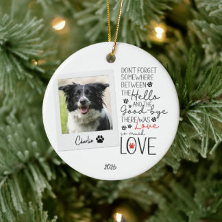 Huisdierherinnering Foto Kerst Ornament