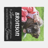 Huisdierherinnering Geschenk Herinnering Fleece Deken (Voorkant (Horizontaal))