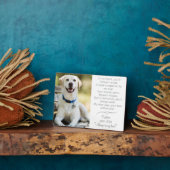 Huisdierhond Gedenkplaat met Ezel Fotoplaat (Zijkant)