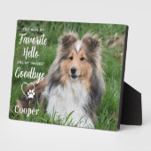 Huisdierhond Gedenkteken - Aangepast Condoleancere Fotoplaat (Zijkant)