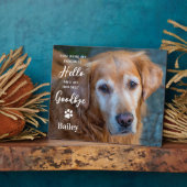Huisdierhond Gedenkteken - Favoriete Groet Lastigs Fotoplaat (Zijkant)