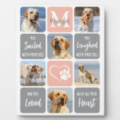 Huisdierhond Herdenking Aangepast Moderne Kleuren  Fotoplaat (Voorkant)