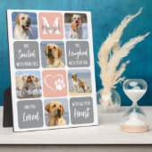 Huisdierhond Herdenking Aangepast Moderne Kleuren  Fotoplaat (Zijkant)