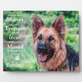 Huisdierhond Herdenking Aangepaste Herinnering Fot Fotoplaat (Voorkant)