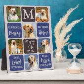 Huisdierhond Herdenking Modern Kleuren 6 Foto Fotoplaat (Zijkant)